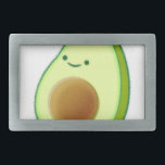 Cute Avocado Drawing Rectangular Belt Buckle<br><div class="desc">A cute avocado drawing. All digital image.</div>