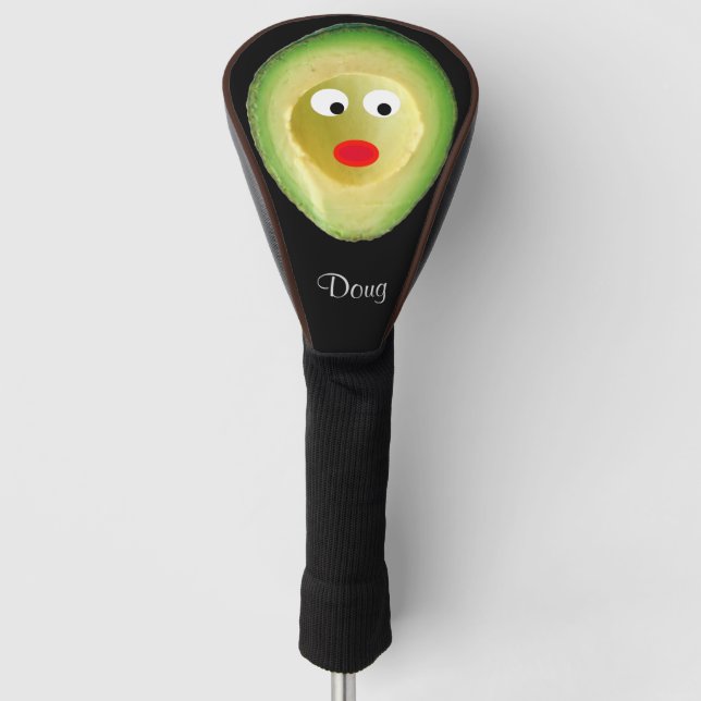 Cute Avocado Face 4Ken Golf Head Cover (Front)