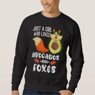 Cute Avocado Forest Animal Girls Women Wildlife F Sweatshirt