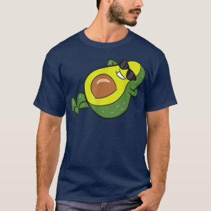 Cute Avocado Fruit Vegan Relaing Lazy Avocado  T-Shirt