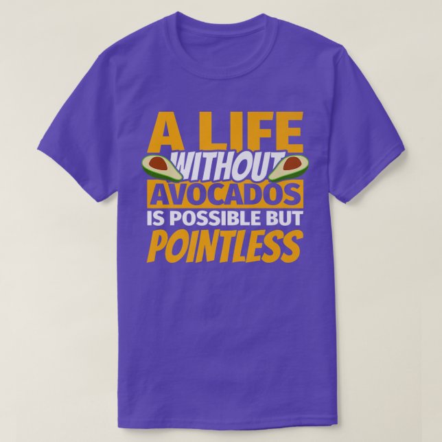 Cute Avocado funny T-Shirt (Design Front)