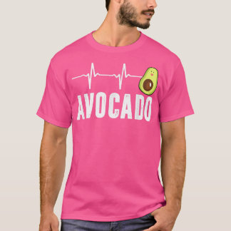 Cute Avocado Heartbeat, Vegan For Men Women, Guaca T-Shirt