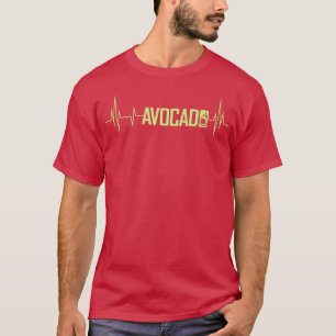 Cute Avocado Heartbeat, Vegan For Men Women, Guaca T-Shirt