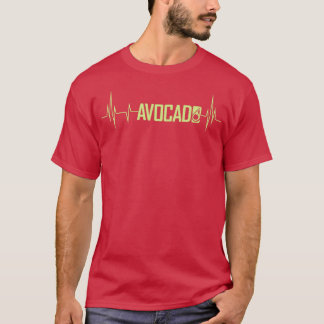 Cute Avocado Heartbeat, Vegan For Men Women, Guaca T-Shirt