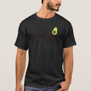 Cute Avocado Heartbeat Vegan For Men Women Guacamo T-Shirt