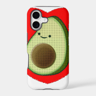 Cute Avocado In Red Heart
