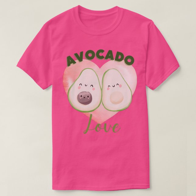 Cute Avocado Lover T-Shirt (Design Front)