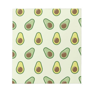 Cute Avocado Pattern  Notepad