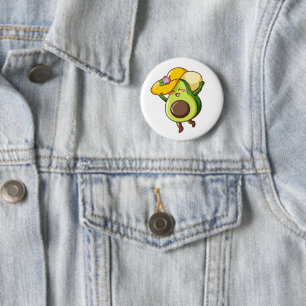 Cute Avocado Pin – Joyful & Happy Vibes