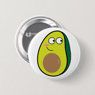 Cute Avocado Pinback Button | Fun Kawaii Fruit Pin