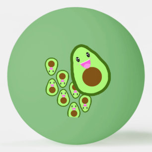 Cute Avocado Ping Pong Ball