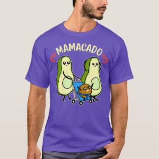 Cute Avocado Pregnancy Mamacado Mum To Be T-Shirt