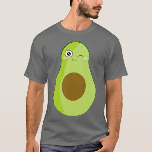 cute avocado winking kawaii T-Shirt