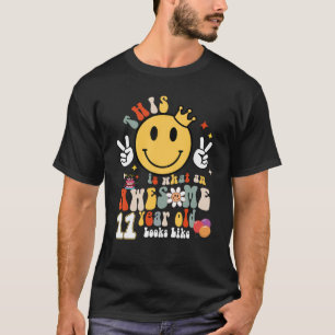 Cute Awesome 11 Year Old Looks Like 11th Birthday  T-Shirt