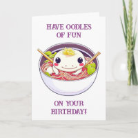 Cute Axolotl Birthday + Colouring Page Inside