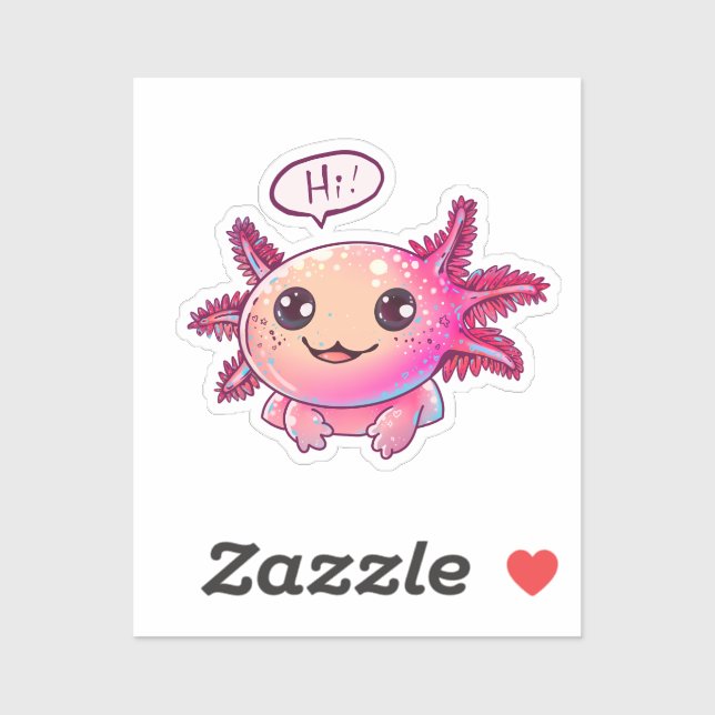 Cute Axolotl Comic in cartoon style (Sheet)
