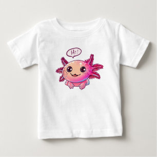 Cute Axolotl Comic in cartoon style Baby T-Shirt