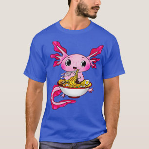 Cute Axolotl Eating Rammen T-Shirt
