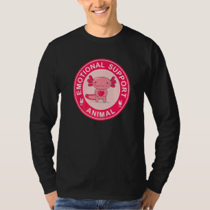 Cute Axolotl Emotional Support Animal   T-Shirt