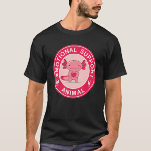 Cute Axolotl Emotional Support Animal T-Shirt