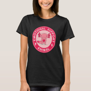Cute Axolotl Emotional Support Animal T-Shirt