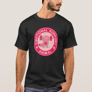 Cute Axolotl Emotional Support Animal T-Shirt
