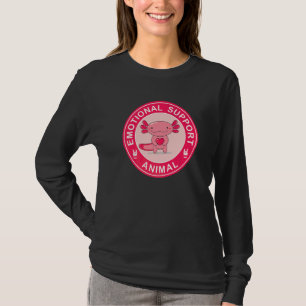 Cute Axolotl Emotional Support Animal   T-Shirt
