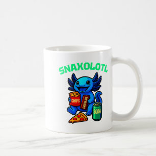 Cute Axolotl Funny Snaxolotl Snacks A Lot Axolotl  Coffee Mug