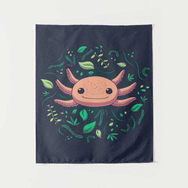 Cute Axolotl Gift| Axolotl For Birthday  Tapestry (Front)