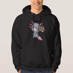 Cute Axolotl Halloween Boo Witch Candy Costume for Hoodie