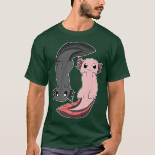 Cute Axolotl  I Yin Yang Reptile Funny Axolotl Gif T-Shirt