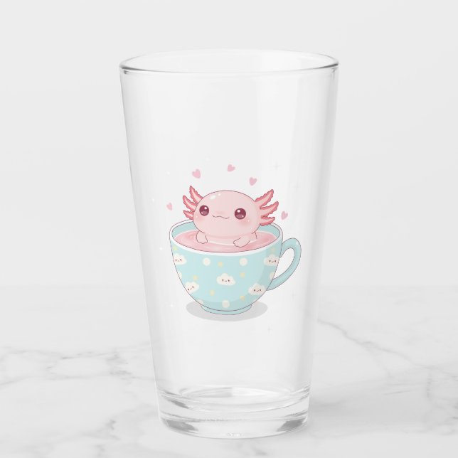 Cute axolotl in a cup (Front)