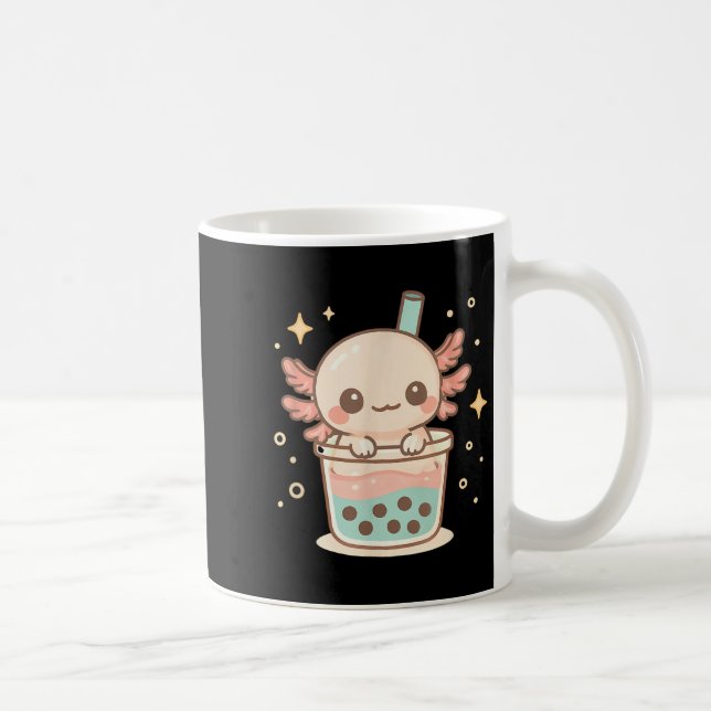 Cute Axolotl In Bubble Tea Cup Kawaii Animal Lover (Right)