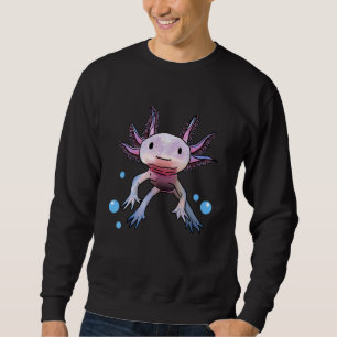 Cute Axolotl Kids Youth Amphibian Mexican Walking Sweatshirt