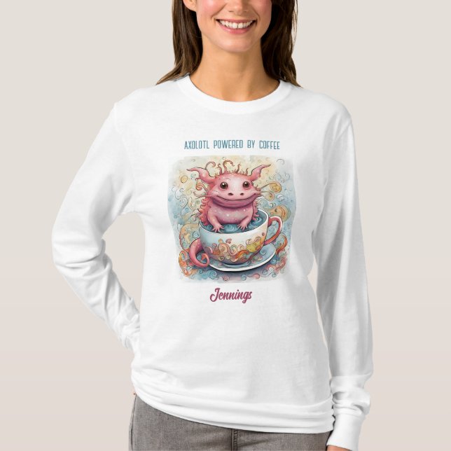 Cute Axolotl Long Sleeved Tshirt Gift (Front)