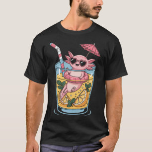 Cute Axolotl Lover Paradise Lemonade Summer Chill T-Shirt