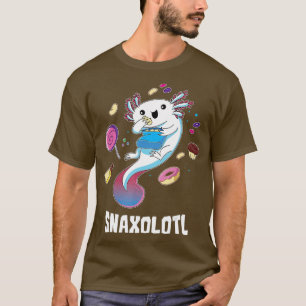 Cute Axolotl Lover Snaxolotl  (107)  T-Shirt