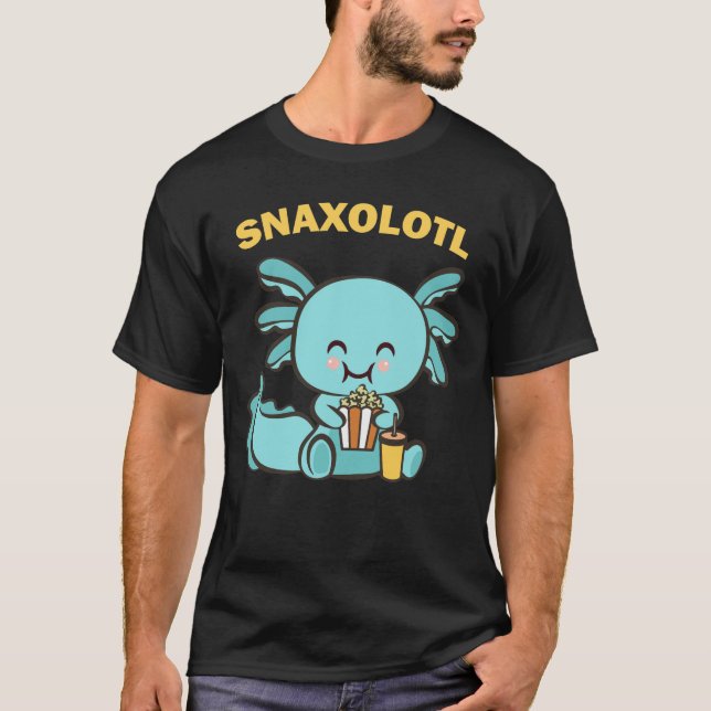 Cute Axolotl Lover Snaxolotl kawaii anime T-Shirt (Front)