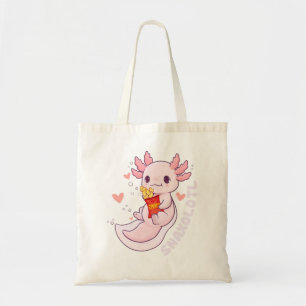 Cute Axolotl Lover Snaxolotl Kawaii Axolotl Food S Tote Bag