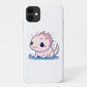 cute axolotl philosopher Case-Mate iPhone case