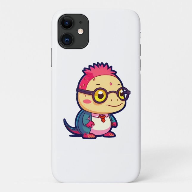 cute axolotl philosopher Case-Mate iPhone case (Back)