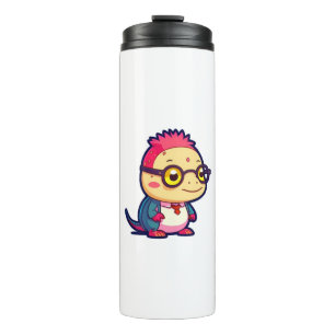 cute axolotl philosopher thermal tumbler