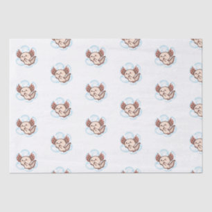 Cute Axolotl Robot Tissue Paper
