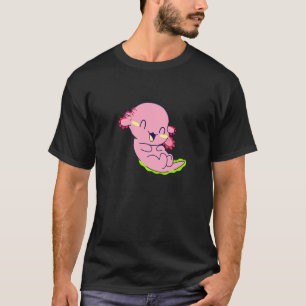 Cute Axolotls Happy Amphibian Men Women T-Shirt