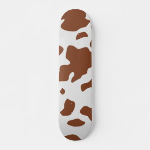 Cute Ayrshire Cow Animal Print Pattern Skateboard