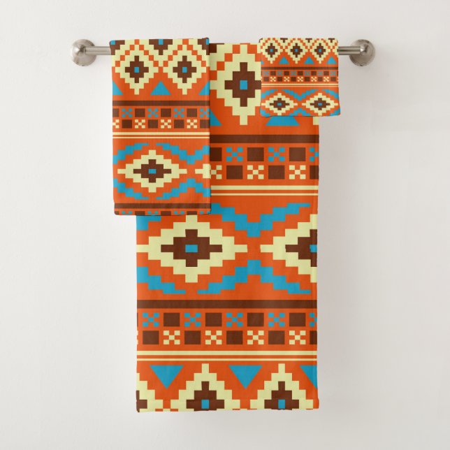 Cute Aztec Pattern  Towel Set (Insitu)