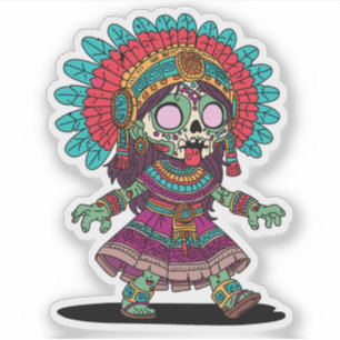 Cute Aztec Zombie