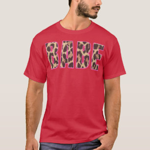 Cute Babe Leopard Print Bridal Bachelorette Party T-Shirt