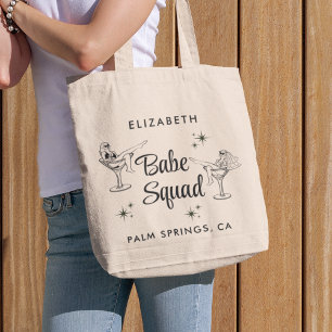 Cute Babe Squad Bachelorette Party Tote Bag