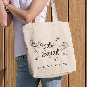 Cute Babe Squad Bachelorette Party Tote Bag